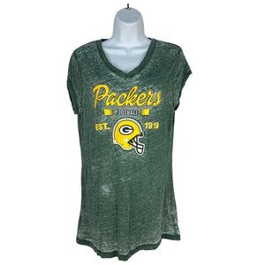 Green Bay Packers Women’s Shirt Large NFL Apparel Graphic Tee Cotton Blend